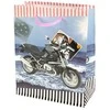 Dovanų maišelis su motociklais, 17x15x6 cm - Raudona