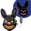 LED šviečianti Kiškio veido kaukė - Violetinė