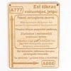 Medinė lentelė "Tikras vairuotojas"