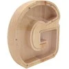 Medinė taupyklė "Raidė-G", 18 cm