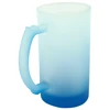 Mėlynas matinio stiklo bokalas, 500 ml