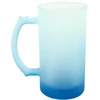 Mėlynas matinio stiklo bokalas, 500 ml
