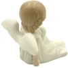 Porceliano angelo statulėlė su širdimi, h 7 cm