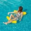 Pripučiamas vandens hamakas su tinkleliu - Raudona