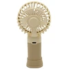 Rankinis „Mini Fan“ USB įkraunamas ventiliatorius su stovu - Ruda