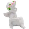 Statulėlė Angelas su vainikėliu, 4 cm - 2