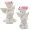 Statulėlė Angelas su vainikėliu, 4 cm - 2