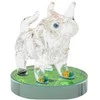 Stiklinė statulėlė Jautis, 4 cm - Ruda