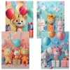 Vaikiški dovanų maišeliai Šventės draugai, 30x41,5x12 cm - Rožinė