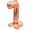 Vario spalvos pastatomas balionas - skaičius 7, 40 cm