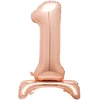 Vario spalvos pastatomas balionas - skaičius 1, 81 cm