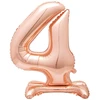 Vario spalvos pastatomas balionas - skaičius 4, 81 cm