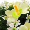 Vėlinių vainikas iš dirbtinių orchidėjų ir smulkių gėlių - Violetinė