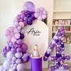 Violetinis folinis balionas Gėlytė, 43 cm