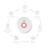 Dūmų detektorius XP-750W su WIFI, integruota 10 metų baterija 3V (6 vnt.)