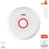 Dūmų detektorius XP-750W su WIFI, integruota 10 metų baterija 3V (4 vnt.)