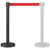 Juostinis atitvaras juodos spalvos su 300 cm raudona juosta FLEX