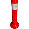Lankstus įspėjamasis signalinis kelio stulpelis Eurostal 750 mm raudonas