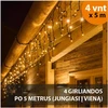 Lauko girlianda varvekliai (šiltai baltos LED lemputės) PROLED IP67 20m