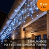 Lauko girlianda varvekliai (šaltai baltos LED lemputės) PROLED IP67 10m