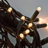 Lauko ir vidaus girlianda (šiltai baltos LED lemputės) 100 m PROLED juoda