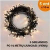 Lauko ir vidaus girlianda (LED lemputės) 50 m PROLED juoda