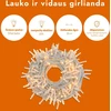 Lauko ir vidaus girlianda (šiltai baltos LED lemputės) 20 m PROLED balta