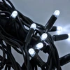 Lauko ir vidaus girlianda (šaltai baltos LED lemputės) 10 m PROLED juoda