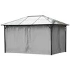 Lauko pavėsinė Zeltpro Deluxe 300x400 Pilka