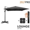 Zeltpro Lauko skėtis su padu (užvalkalas dovanų) Lounge Antracito