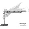 Zeltpro Lauko skėtis su Solid padu (užvalkalas dovanų) Lounge Light Pilkas