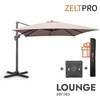Zeltpro Lauko skėtis su Solid padu (užvalkalas dovanų) Lounge Taupe