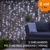 Lempučių užuolaida (šaltai baltos LED lemputės) PROLED IP67 4x2 m