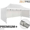 Prekybinė Palapinė 4x6 Balta Zeltpro PREMIUM+ su 4 sienomis, krepšiu