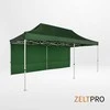 Prekybinės palapinės stogas ir sienos (4 vnt.) komplektas 3x6 Žalia Zeltpro PROFRAME