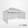 Prekybinės palapinės stogas ir sienos (4 vnt.) komplektas 3x6 Balta Zeltpro TITAN