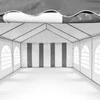 PVC Palapinė - Paviljonas Zeltpro 4 x 8 Baltas/Pilkas