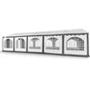 PVC Palapinė - Paviljonas Zeltpro 5 x 10 Baltas/Pilkas