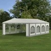 PVC Palapinė - Paviljonas Zeltpro 5 x 8 Baltas/Pilkas