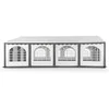 PVC Palapinė - Paviljonas Zeltpro 5 x 8 Baltas/Pilkas