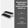 Reguliuojami aliuminiai laiptai pakylai 40-60 cm (2 pakopų)