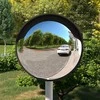 Sferinis kelio veidrodis d80 cm Eurostal Juodas