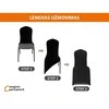 Tamprus kėdės užvalkalas Restly Juodas 46x56x86