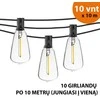 Tonro Lauko girlianda (LED lemputės) 100 m Retro