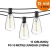 Tonro Lauko girlianda (LED lemputės) 150 m Retro