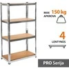 Tonro Sandėliavimo lentynos stelažai 150x75x40 PRO (2 vnt)