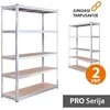 Tonro Sandėliavimo lentynos stelažai 180x120x45 PRO (2 vnt)