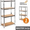 Tonro Sandėliavimo lentynos stelažai 180x120x60 MASTER (2 vnt)