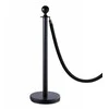 Virvinis atitvaras juodos spalvos su 150 cm juoda virve ROYAL