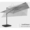 Zeltpro Lauko skėtis su padu (užvalkalas dovanų) Maestro Light Pilkas